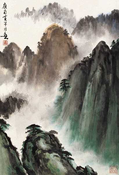 黄幻吾 1981年作 锦秀中华图 立轴